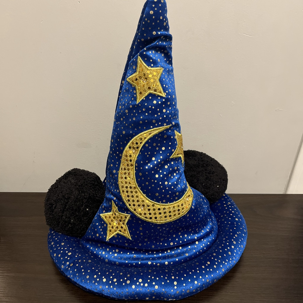 Walt Disney World Blue Mickey Mouse Hat Wizard Light Up